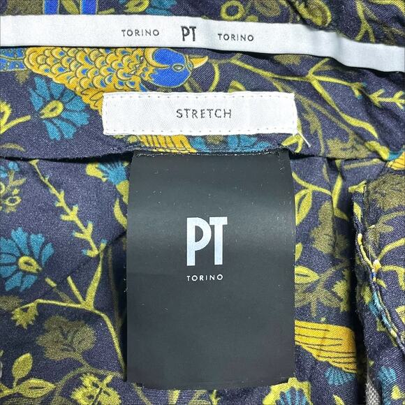 PT TORINO Slim Fit Stretch Flat Front Cotton Chino Pants in Taupe Sz 46 (US 32) - Picture 6 of 7